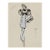 Vintage French Fashion Art Print – Pale Blue Art Deco Illustration, 36" X 48" For Sale