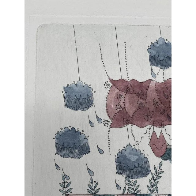 Hannelore Heise, Tränenregen from Die Schöne Müllerin Cycle, 1986, Color Lithograph For Sale - Image 6 of 12