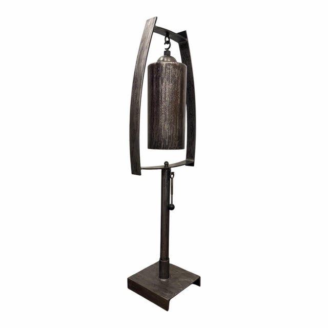 Contemporary Ernst Gruler for Studio a Home by Global Views “Spring Top” Sound Sculpture in Natural Iron For Sale - Image 3 of 12