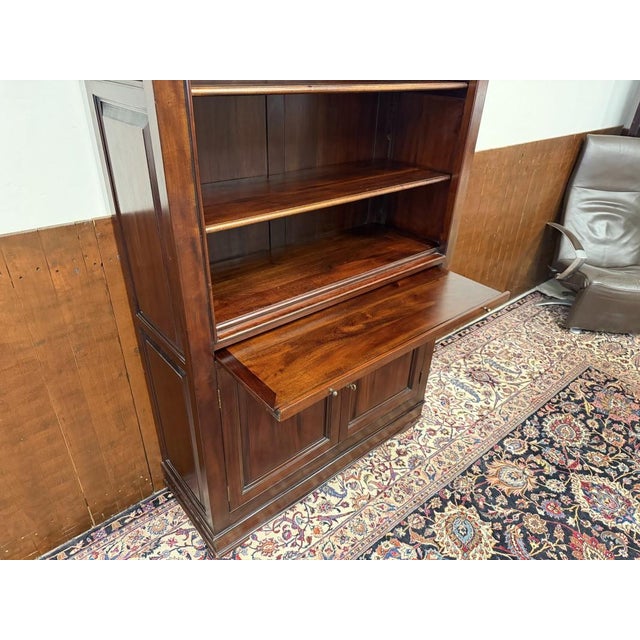 Classic English Mahogany Bookcase For Sale - Image 10 of 13