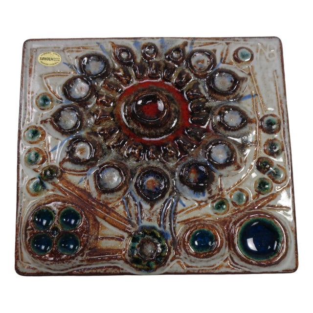 Ceramic Mural by Backhausen Noomi for Søholm, Denmark, 1960s For Sale