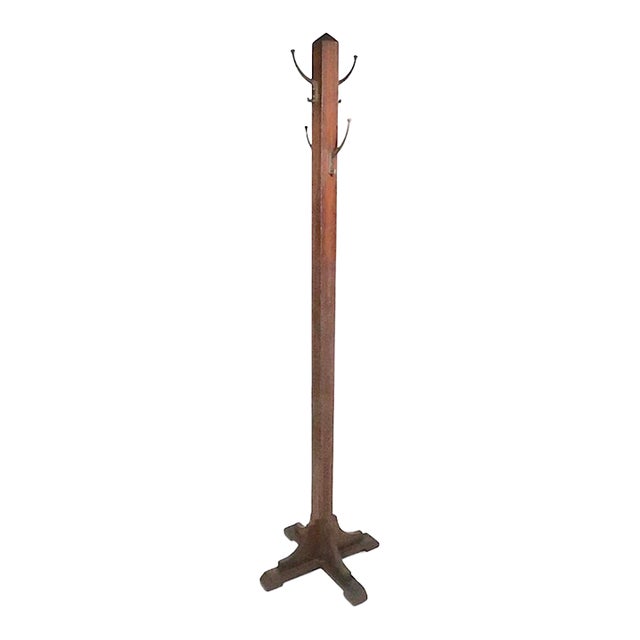 Early 20th Century Arts and Crafts Coat Tree Rack For Sale
