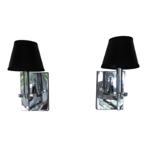 Modern Chrome + Glass Wall Sconce