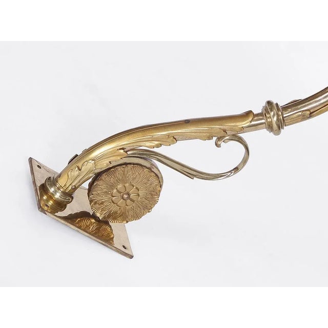 Large Fire-Gowned Wall Lamp, 1900s For Sale - Image 9 of 11