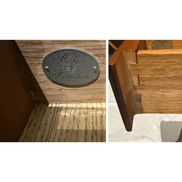 1980s Baker Furniture Federal Style Ladies Writing Desk For Sale - Image 11 of 12