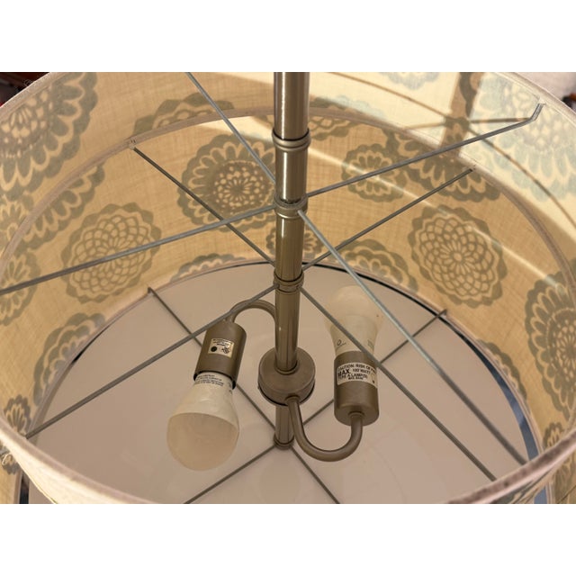 Lotus Blue Abba Double Light Pendant For Sale - Image 9 of 12