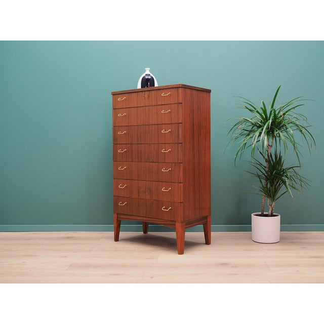 1970s Scandinavian Mahogany Chest of Drawers, 1970s For Sale - Image 5 of 12