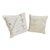 Homespun Linen Folk Art Linen Pillows Feather Down S2 For Sale
