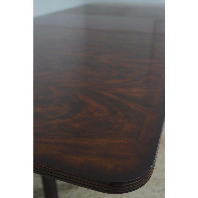 Theodore Alexander Double Pedestal Mahogany Dining Table For Sale - Image 17 of 18