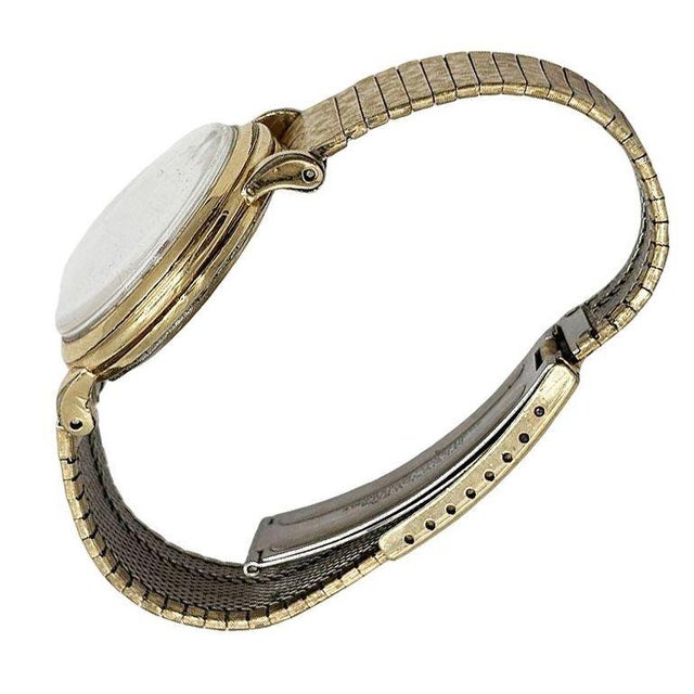 1954 Omega Automatic 14k Gold Filled Bumper Mens Watch W 10k Band For Sale - Image 4 of 11