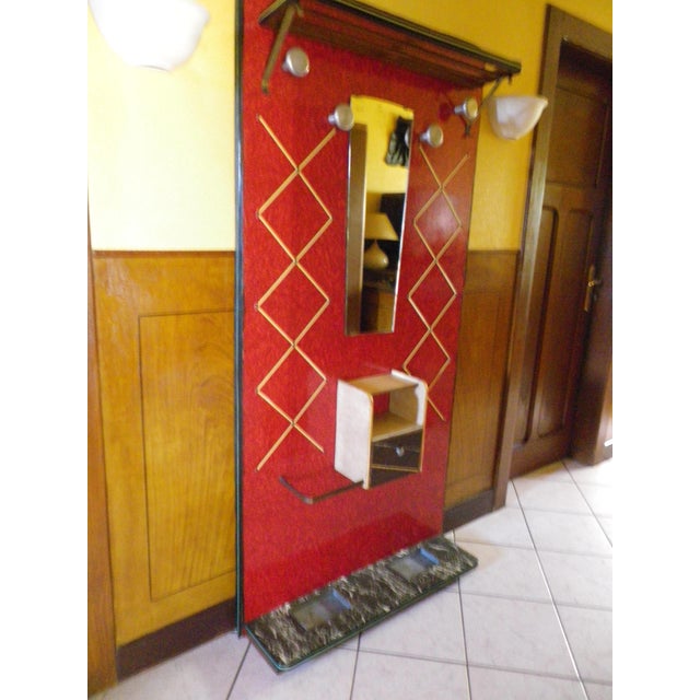 Mid-Century Handcrafted Wall-Mounted Coat Rack, France, 1950s For Sale - Image 15 of 18