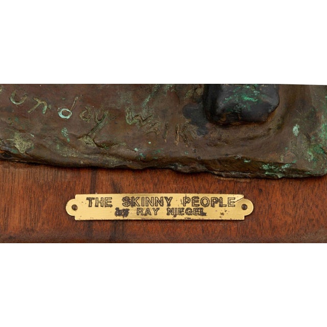 Ray Niegel "Sunday Walk" Bronze Sculpture For Sale - Image 9 of 11