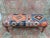 Aztec Pattern Printed Rug Fabric Upholstered Pouffe Bench For Sale - Image 10 of 10
