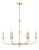 Traditional Charlotte 6-Arm Candle-Style Chandelier For Sale - Image 3 of 7