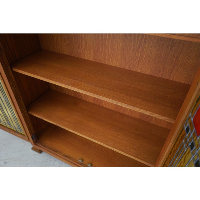 Swartzendruber Frank Lloyd Wright Inspired Oak Bookcase For Sale - Image 4 of 18