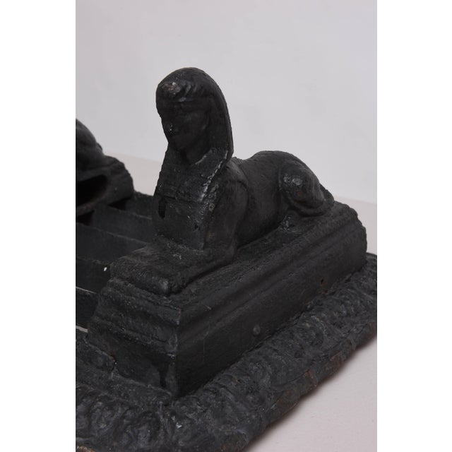 French Antique Egyptian Motif Boot Scraper by Archibald Kenrick & Sons, England, 1815-1820 For Sale - Image 3 of 11