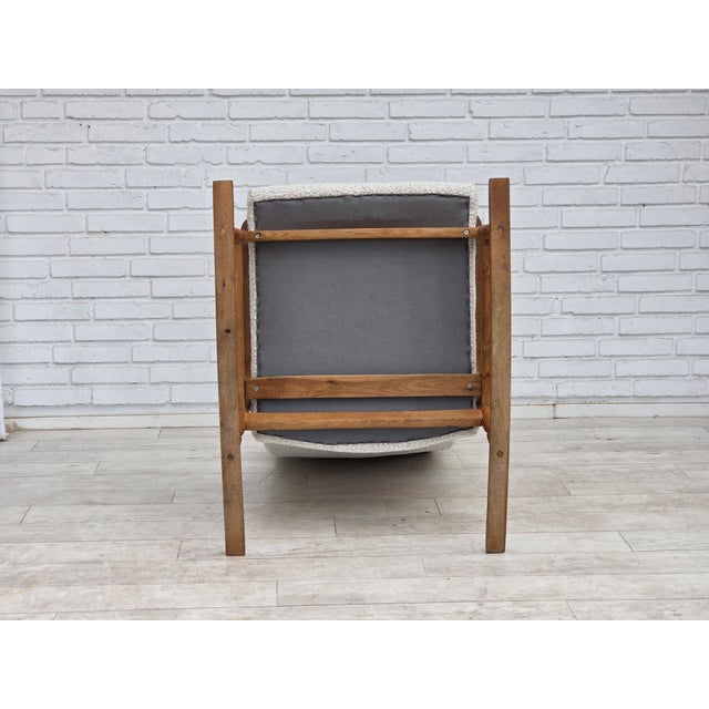 Mid-Century Modern Vintage Scandinavian High-Backed Rocking Chair, 1970s For Sale - Image 3 of 18