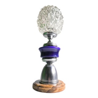 1950s Mid-Century Lamp Made of Glass, Onyx, and Marble For Sale
