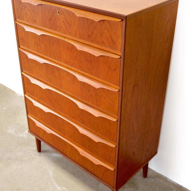 Trekanten–Hestbæk 6 Drawer Teak Dresser Designed by Claus Okholm For Sale - Image 9 of 10