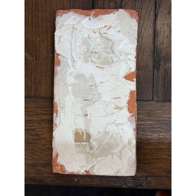 Mediterranean 19th Century Castelli San Donato Italian Hand Painted Coat of Arms Tile For Sale - Image 3 of 3