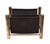 Mid-Century Modern Vintage Brass and Canvas Magazine Holder, 1970s For Sale - Image 3 of 10