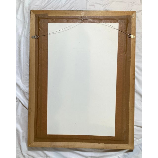 Framed Abstract Paintings on Paper, Mid 20th Century - A Pair For Sale - Image 10 of 13