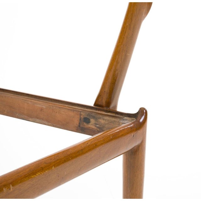 Walnut Chair with Trapezoidal Backrest by Ico Parisi for Ariberto Colombo, 1949 For Sale - Image 12 of 18