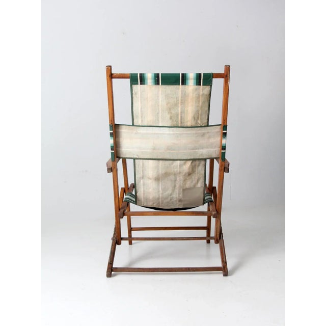 Wood Mid-Century Deck Chair For Sale - Image 7 of 13