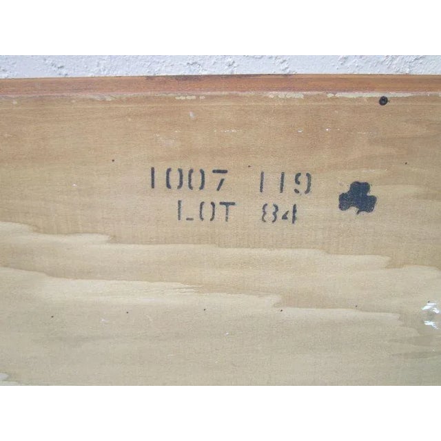 Chinoiserie Pagoda Style Queen Size Headboard with Brass Accents For Sale - Image 4 of 13