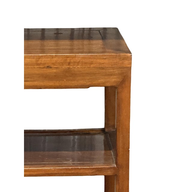 Chinese Mid-20th Century Chinese Scholar Style Wooden Teastand / Night Table For Sale - Image 3 of 9