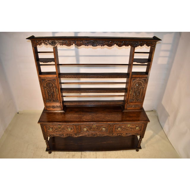 18th Century English Oak Welsh Dresser For Sale In Greensboro - Image 6 of 12