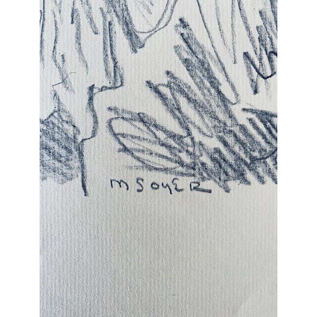 Mid 20th Century Moses Soyer, Social Realist Original Lithograph Advertisement Moses Soyer For Sale - Image 5 of 7