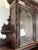 Henri II Style 2-Body Hunting Buffet in Carved Oak with Glass Top For Sale - Image 6 of 10