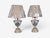 Traditional Mid 20th Century Regency Style, Urn Table Lamps, Porcelain, Painted Wood, France - a Pair For Sale - Image 3 of 10
