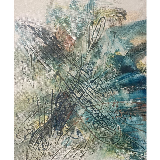 Alice Berger Hammerschlag "Three Levels" Painting, Circa 1961 For Sale - Image 9 of 11