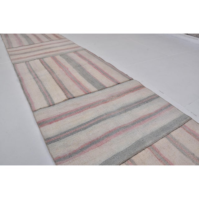 Vintage Organic Handwoven Vintage Runner For Sale In Phoenix - Image 6 of 9
