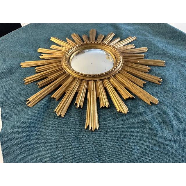 Large Vintage Witch's Eye Sun Mirror, 1960s For Sale - Image 12 of 15