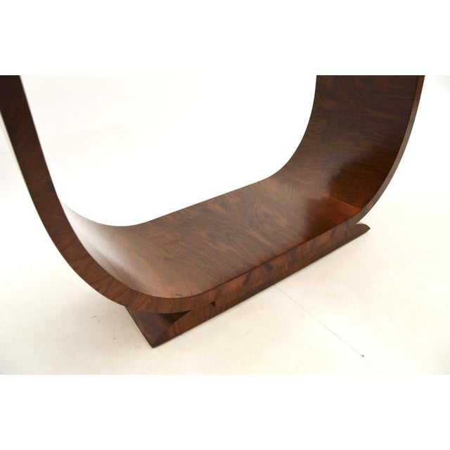 Art Deco Walnut Coffee Table, 1930s For Sale - Image 9 of 10