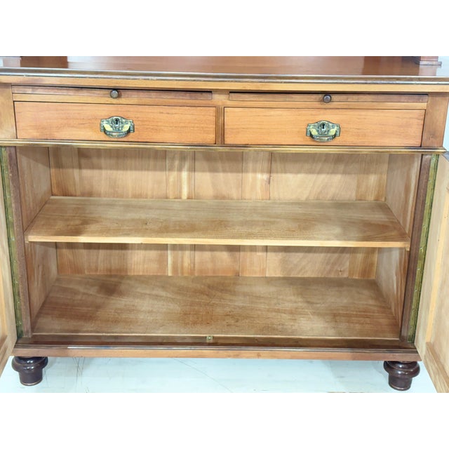 Antique Art Nouveau Kitchen Cabinet in Oak & Pine, 1900s For Sale - Image 3 of 15