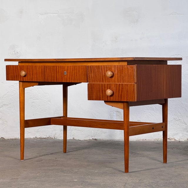 Mid-Century Modern Hungarian Writing Desk, 1970 For Sale - Image 3 of 10