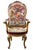 Victorian Walnut Armchair with Royal Coat of Arms Upholstery, 1860 For Sale - Image 13 of 14
