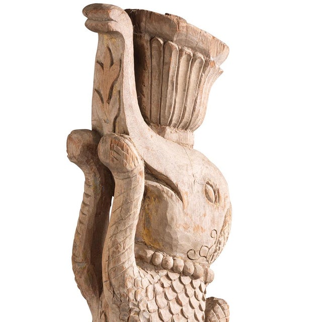 Vintage Indian Yali Carving, 1940s For Sale - Image 4 of 6