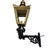 Traditional Brass Wall Lantern with Ornate Cast Iron Bracket For Sale - Image 10 of 15