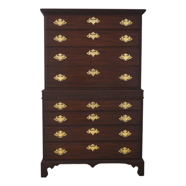 Henkel Harris Mahogany Spnea Perkins High Chest For Sale