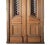 Antique Arched Large Carved Double Entry Doors For Sale - Image 4 of 5