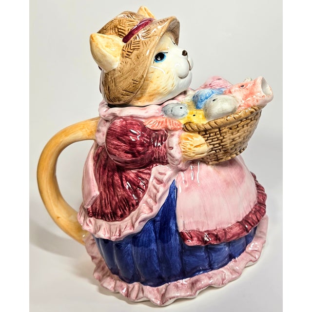 Fish Market Cat Teapot For Sale - Image 11 of 12