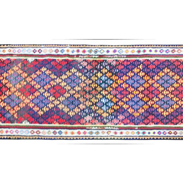 Vintage Persian Qazvin Kilim Rug For Sale - Image 9 of 18