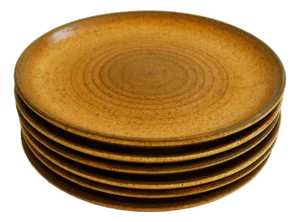 Small Stoneware Dessert Plates from Longchamp, France, 1960s, Set of 6