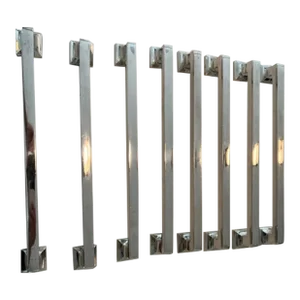Contemporary Katonah Hardware Hyde Park Appliance Pulls in Polished Nickel - Set of 8