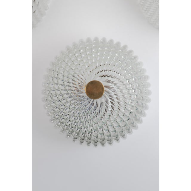 1940s Murano Glass Ceiling Lamp from Venini, 1940s, Set of 3 For Sale - Image 5 of 11